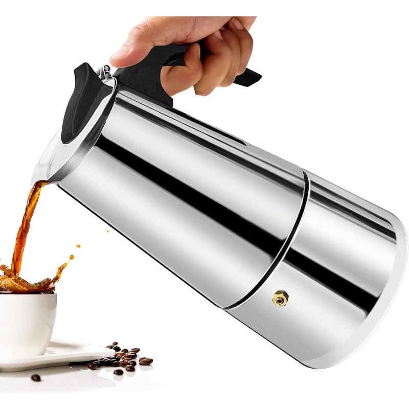 Coffee Equipment Wholesale - 6 Cup Mokkapot Roestvrijstalen Koffiezetapparaat Percolator