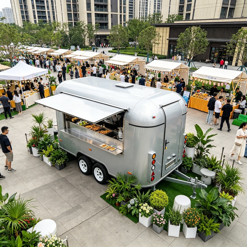 Coffee Vending Equipment - Op maat gemaakte foodtruck met mobiele