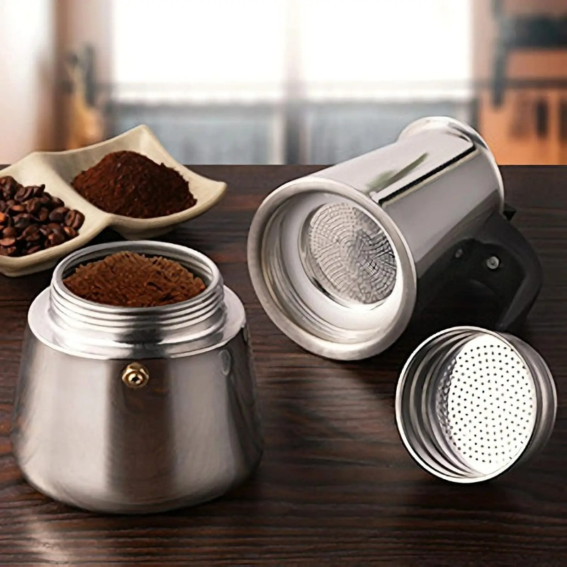 6 Cup Mokkapot Roestvrijstalen - Coffee Equipment Wholesale recensie en prijs