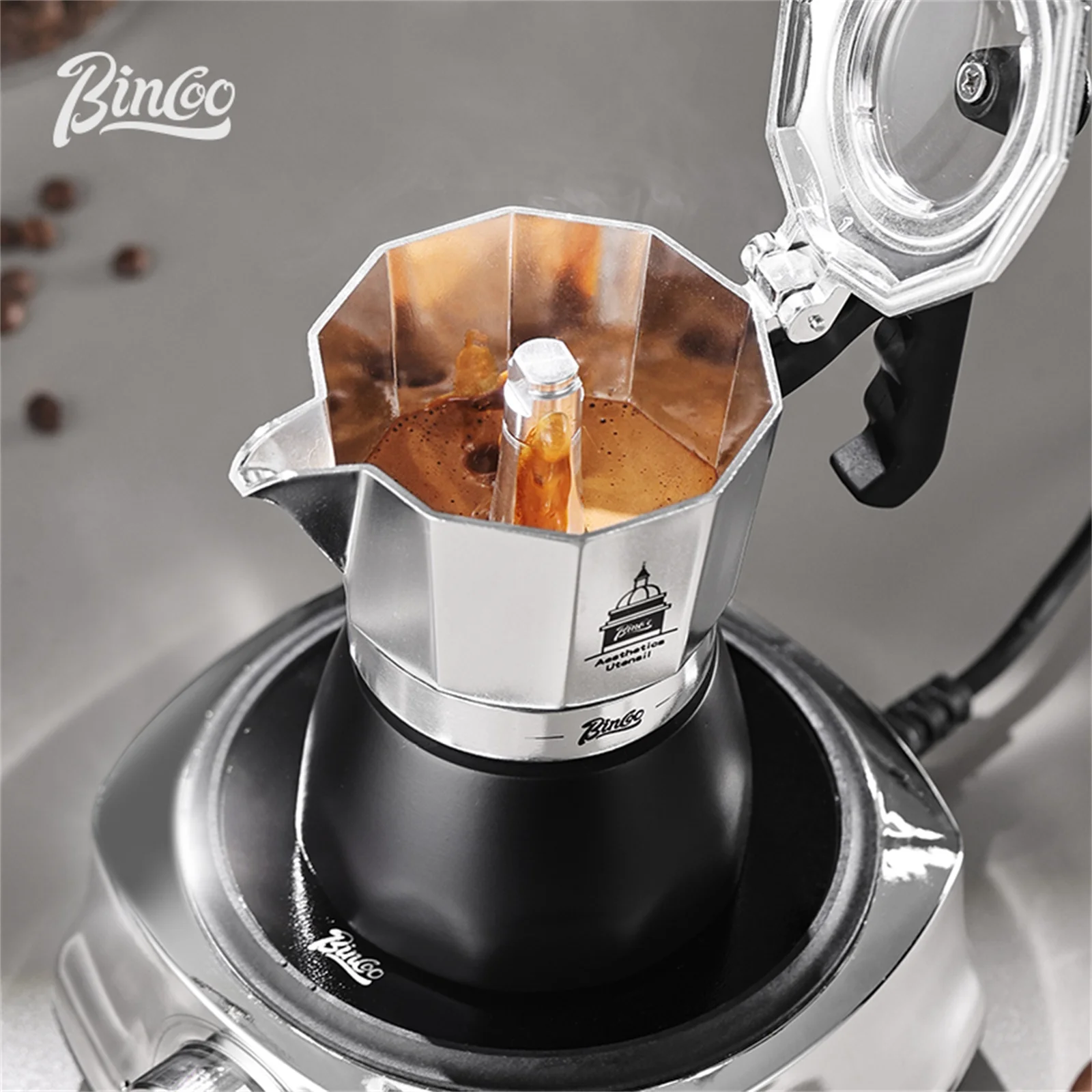 BINCOO Moka Pot met dubbele kl - Coffee Equipment Wholesale recensie en prijs