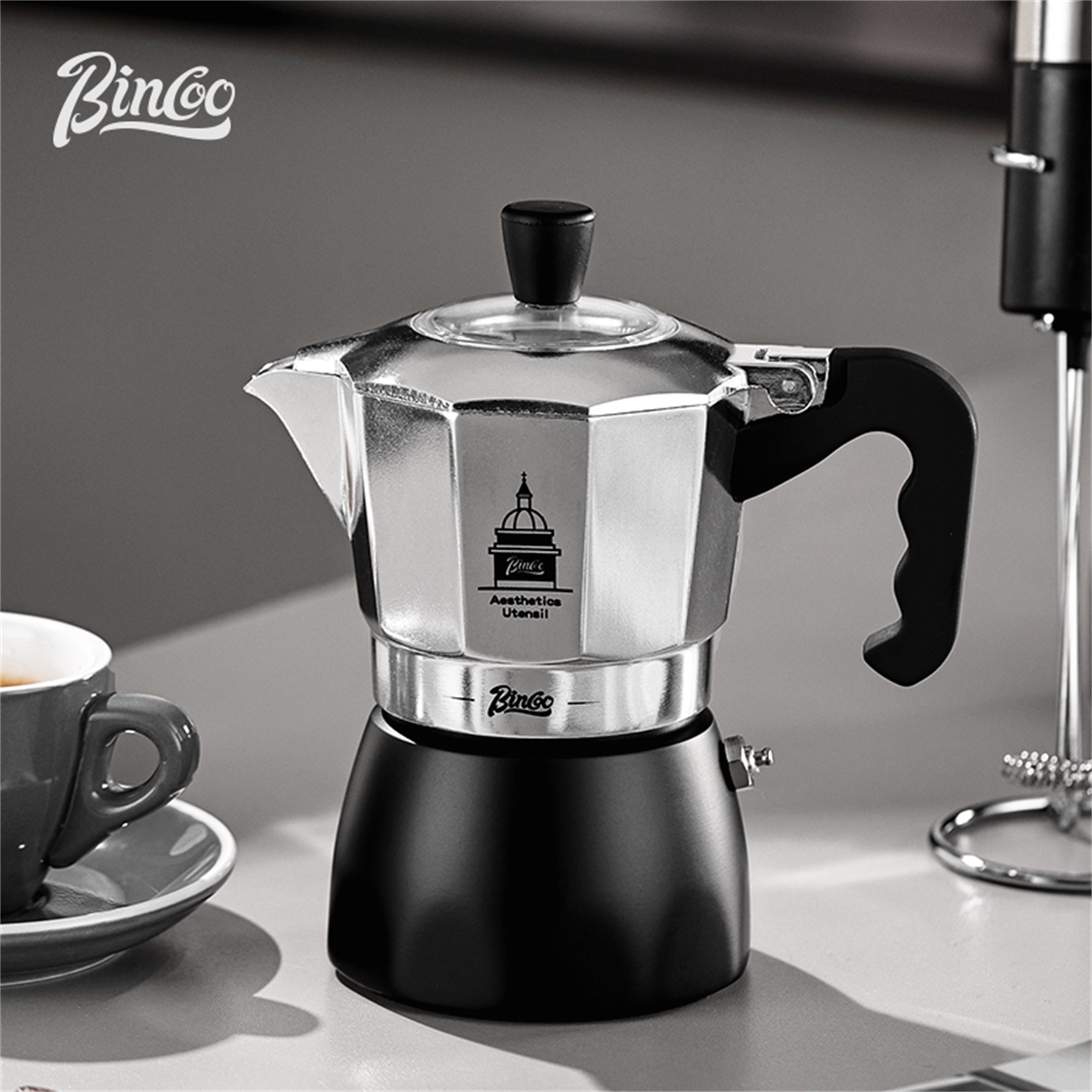 BINCOO Moka Pot met dubbele kl - Coffee Equipment Wholesale recensie en prijs