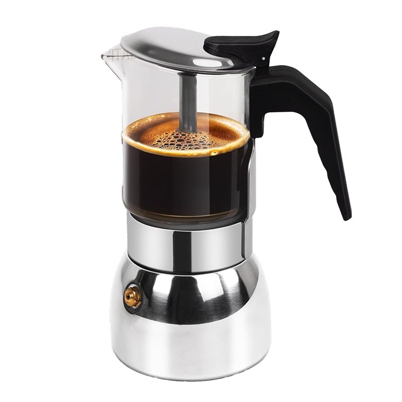 ABUI-Clear Glass 4 Cup Moka Po - Coffee Equipment Wholesale recensie en prijs