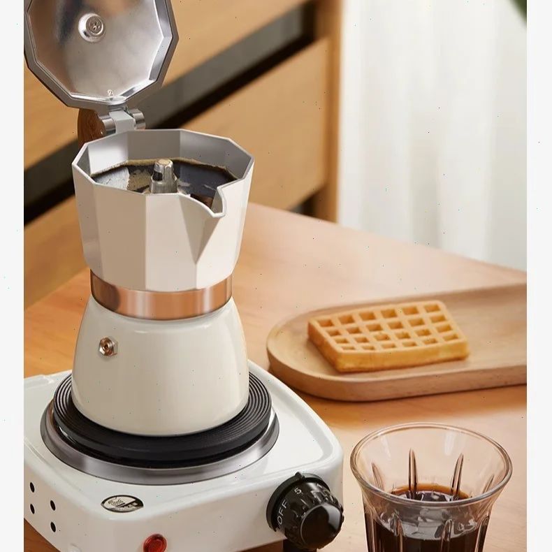 Moka-pot met ronde bodem, enke - Coffee Equipment Wholesale recensie en prijs